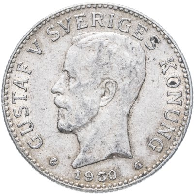 купить Швеция 2 кроны 1939