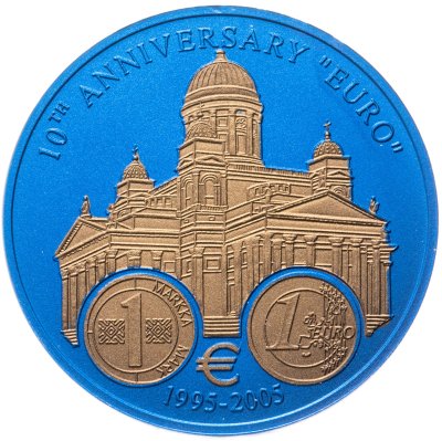 купить Либерия 5 долларов 2005 "10 лет введению евро - Финляндия" ниобий