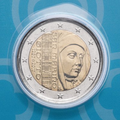 купить Сан Марино 2 евро 2017 "750 лет co дня рождения Джотто ди Бондоне", в буклете