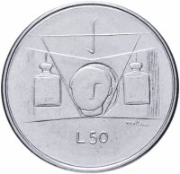 Купить Сан-Марино 50 лир (lire) 1976 "Республика"