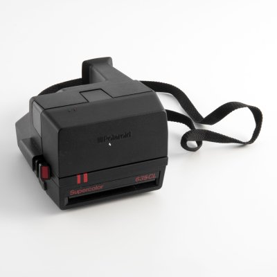 купить Фотоаппарат мгновенной печати "Polaroid Supercolor 635CL" в оригинальной коробке с инструкцией, пластмасса, Фирма "Polaroid", произведено "Светозор", Великобритания, СССР, 1980-1990 гг.