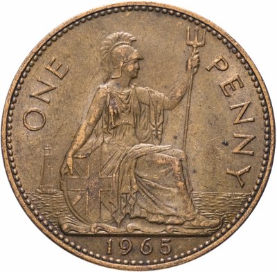 купить Великобритания 1 пенни (penny) 1965