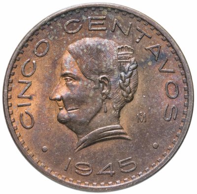 купить Мексика 5 сентаво (centavos) 1945