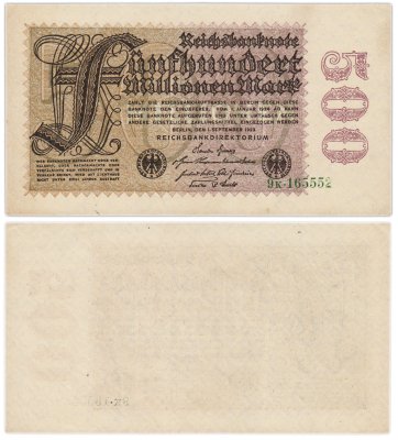 купить Германия 500000000 марок 1923 года (Pick 110b)