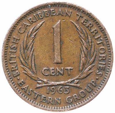 купить Британские Карибские Территории (Восточные Карибы) 1 цент 1963