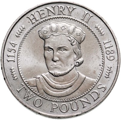 купить Гернси 2 фунта (pounds) 1991 "Короли Англии - Генрих II Плантагенет"