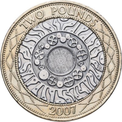 купить Великобритания 2 фунта (pounds) 2007