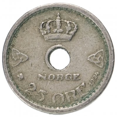 купить Норвегия 25 эре (ore) 1924-1950, случайная дата