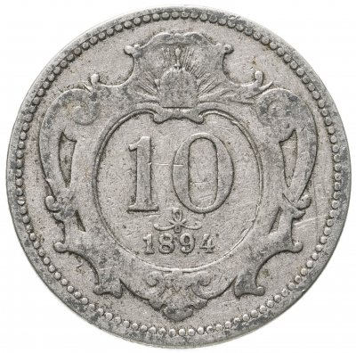 купить Австрия 10 геллеров (heller) 1894