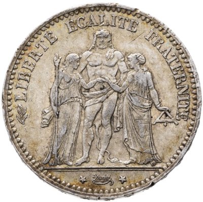 купить Франция 5 франков (francs) 1874