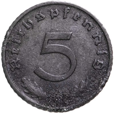 купить Германия, Третий рейх 5 рейхспфеннигов (reichspfennig) 1940