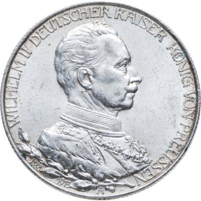 купить Германская империя (Пруссия) 2 марки 1913 "25 лет правления Вильгельма II"