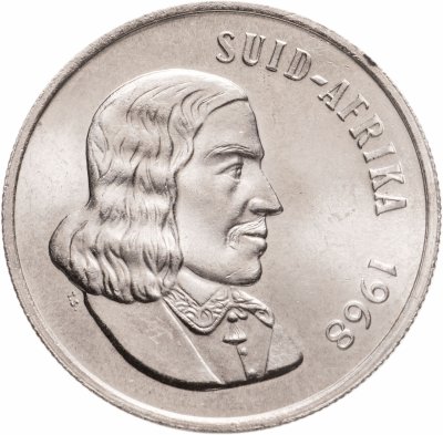 купить ЮАР 1 ранд (рэнд, rand) 1968 надпись SUID AFRIKA