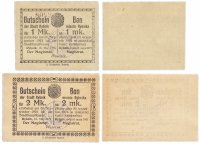 Купить Германия (Силезия: Рыбник) набор из 2-х нотгельдов 1921 с печатями