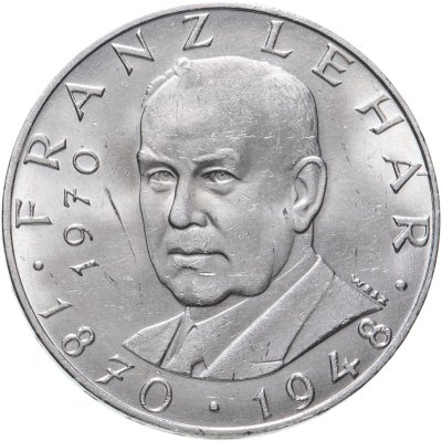 купить Австрия 25 шиллингов (shillings) 1970 "100 лет со дня рождения Франца Легара"
