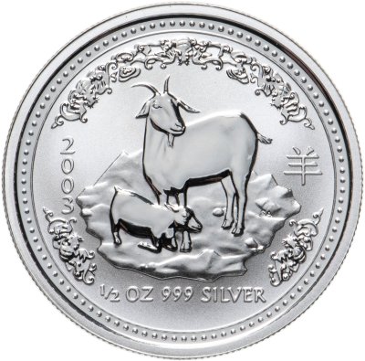 купить Австралия 50 центов 2003 «Восточный календарь.Год козы»