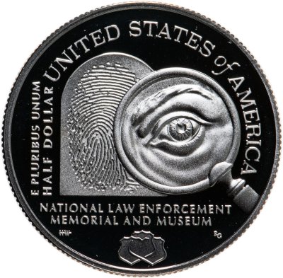 купить США 50 центов (1/2 доллара, half dollar) 2021 S Национальный мемориал и музей правоохранительных органов