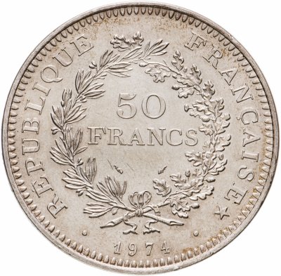купить Франция 50 франков (francs) 1974