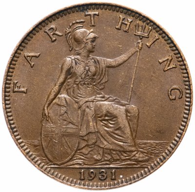 купить Великобритания 1 фартинг 1911-1936 Георг V, случайная дата