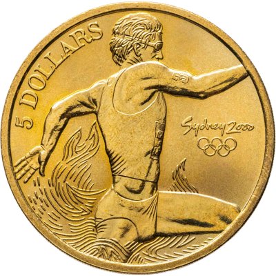 купить Австралия 5 долларов (dollars) 2000 Олимпийские игры в Сиднее - Триатлон