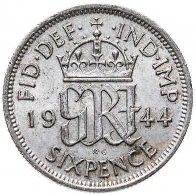 купить Великобритания 6 пенсов (pence) 1944