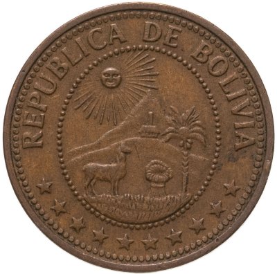 купить Боливия 10 сентаво 1971
