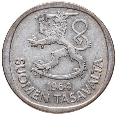 купить Финляндия 1 марка (markka) 1964 S