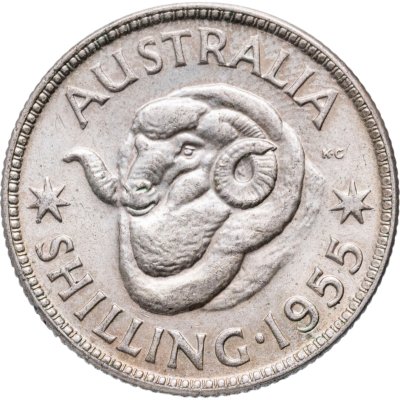 купить Австралия 1 шиллинг (shilling) 1955
