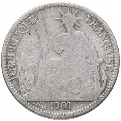 купить Французский Индокитай 10 сантимов (centimes) 1901