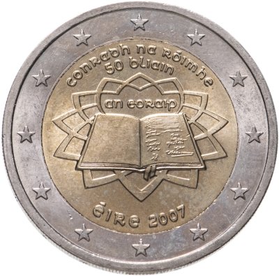 купить Ирландия 2 евро 2007 "50 лет Римскому договору"