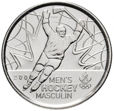 купить Канада 25 центов (cents) 2009 "Победа мужской сборной по хоккею на олимпиаде Солт-Лейк-Сити 2002"