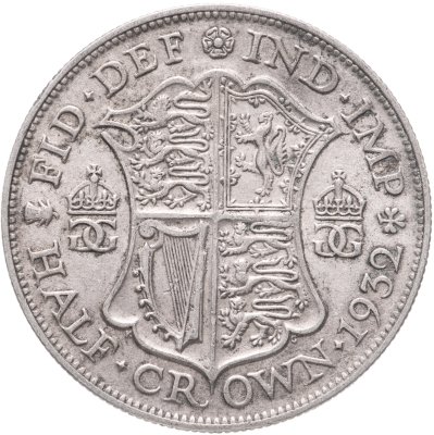 купить Великобритания 1/2 кроны (crown) 1932