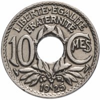 Купить Франция 10 сантимов (centimes) 1917-1938