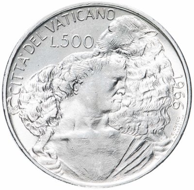 купить Ватикан 500 лир (lire) 1966