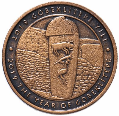 купить Турция 2,5 лиры 2019 год ( Гёбекли-Тепе, Наскальные рисунки, кошка, бык, птица, фауна) Сертификат