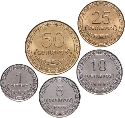 купить Восточный Тимор набор 5 монет 2003-2004 (1, 5, 10, 25, 50 сентаво)