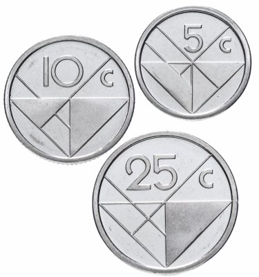 купить Аруба набор монет 2018-2019 (3 штуки)