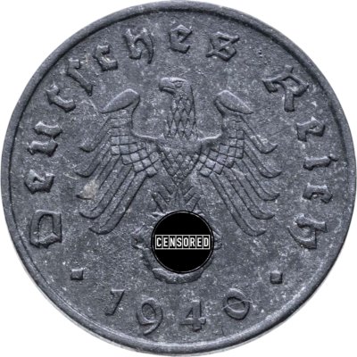 купить Германия, Третий рейх 10 рейхс пфеннигов (reichspfennig) 1940 двор Е