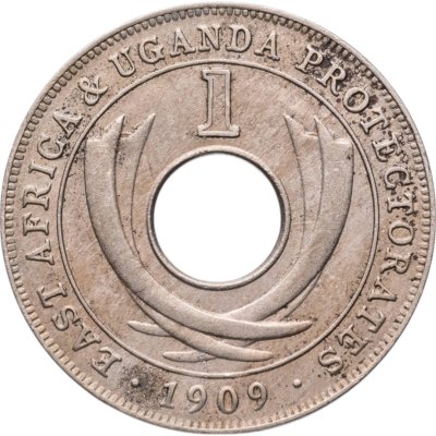 купить Британская Восточная Африка и Уганда 1 цент (cent) 1909