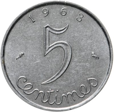 купить Франция 5 сантимов (centimes) 1961-1964, случайный год