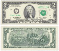 купить США 2 доллара 2009 (Pick 530a) G-Чикаго