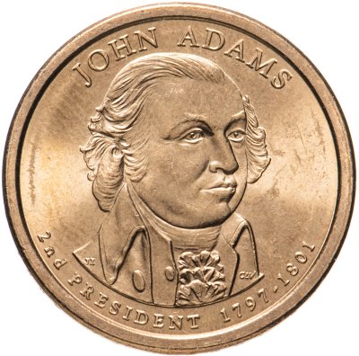 купить США 1 доллар 2007 D "2-й президент США - Джон Адамс"