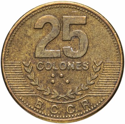 купить Коста-Рика 25 колонов (colones) 2007-2014 магнетик, случайная дата