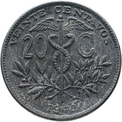 купить Боливия 20 сентаво (centavos) 1942