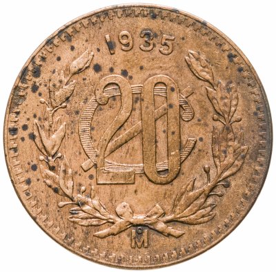 купить Мексика 20 сентаво (centavos) 1935