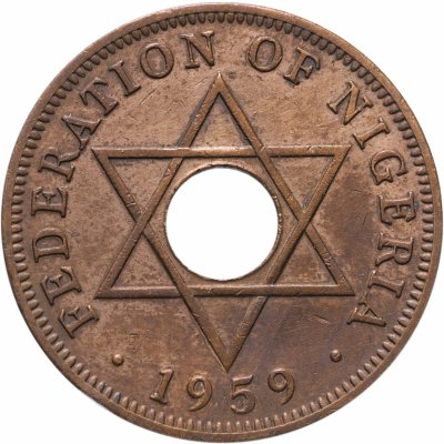 купить Британская Нигерия 1 пенни (penny) 1959