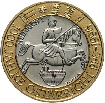 купить Австрия 50 шиллингов (shillings) 1996 "1000 лет Австрийскому государству"
