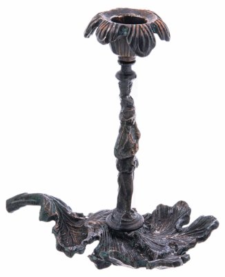 купить Подсвечник в виде листа с фигурой, силумин, СССР, 1960-1990, гг.
