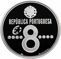 купить Португалия 8 евро (euro) 2007 Ранние летательные аппараты - Passarola Бартоломеу де Гусмана Proof