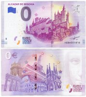 Купить 0 евро (euro) "Алькасар в Сеговии" 2019 1-серия (NEW)